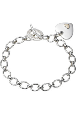 Heart Disc Charm Bracelet at Tourneau