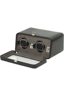 Double Unit Module 2.5 Watch Winder with Cover at Tourneau