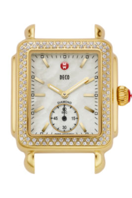Michele Watches - Deco Diamond Gold watch
