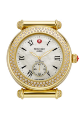 michele watches - caber diamond gold