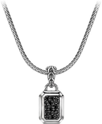 Classic Chain Silver Lava Necklace
