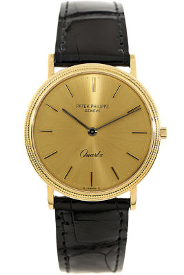 18K Yellow Gold Calatrava Reference 3744 Quartz at Tourneau