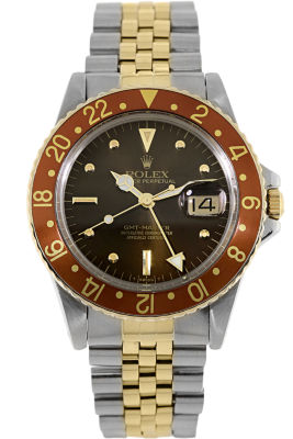 18K Yellow Gold  and Steel GMT Master Automatic Circa 1981